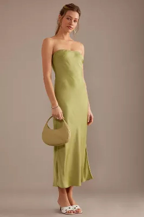 Bardot Casette Strapless Slip Midi Dress