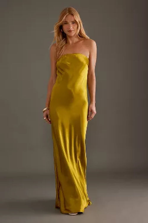 The Fleur Strapless Satin...