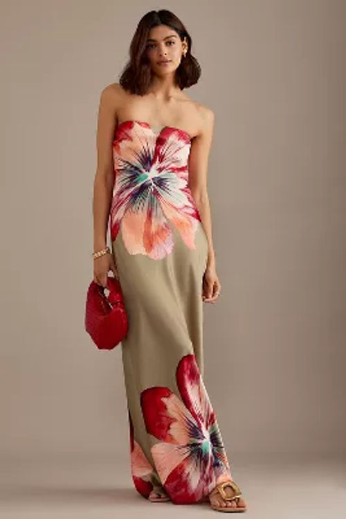 The Fleur Strapless Satin...