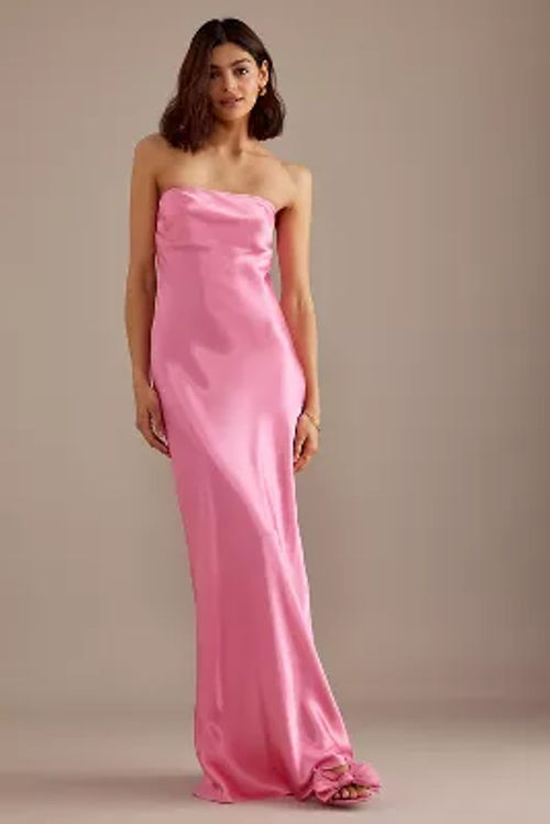 The Fleur Strapless Satin...