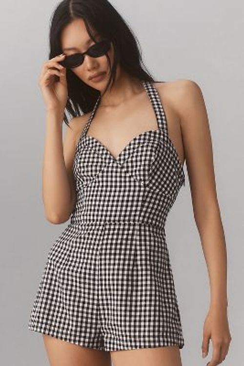 Maeve Halter Gingham Playsuit