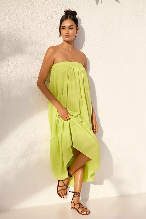 By Anthropologie Strapless...