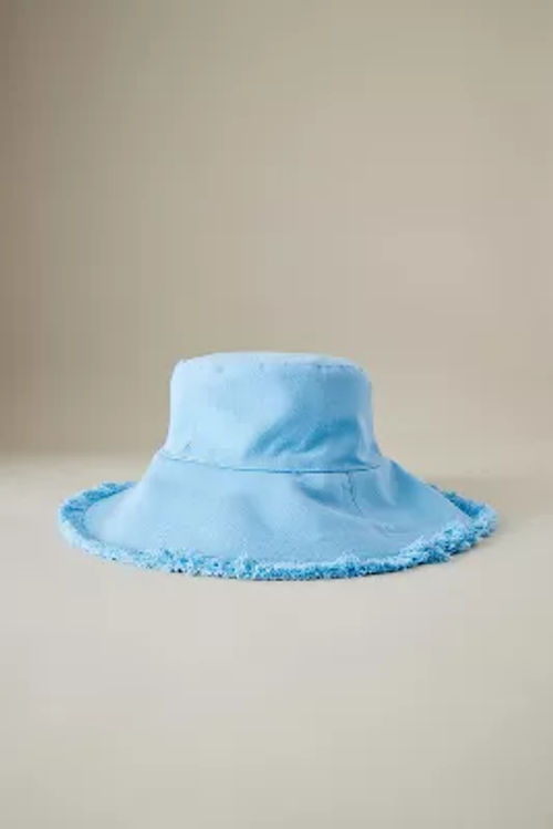 Frayed Woven Bucket Hat