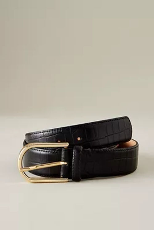 Selected Femme Ellen Mock-Croc Leather Belt