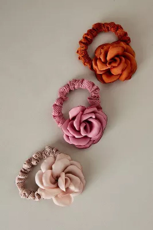 Flower Hair Bobbles, Set of 3