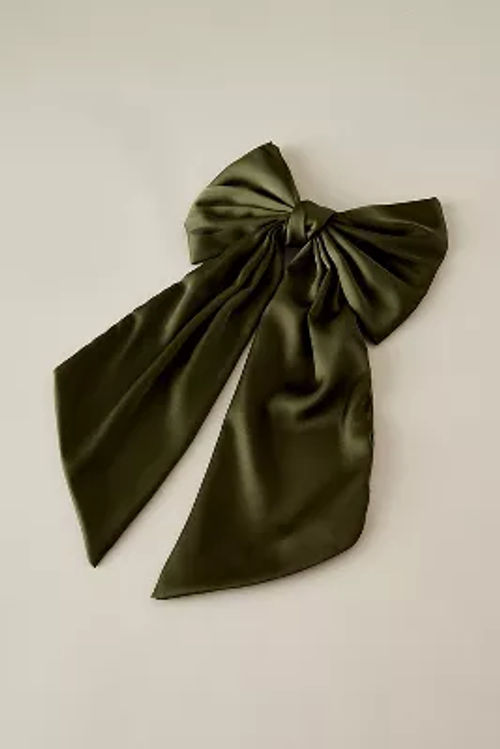 Satin Bow Barrette Hair Clip