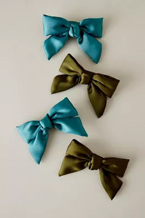 Satin Bow Hair Clips, Set of 2