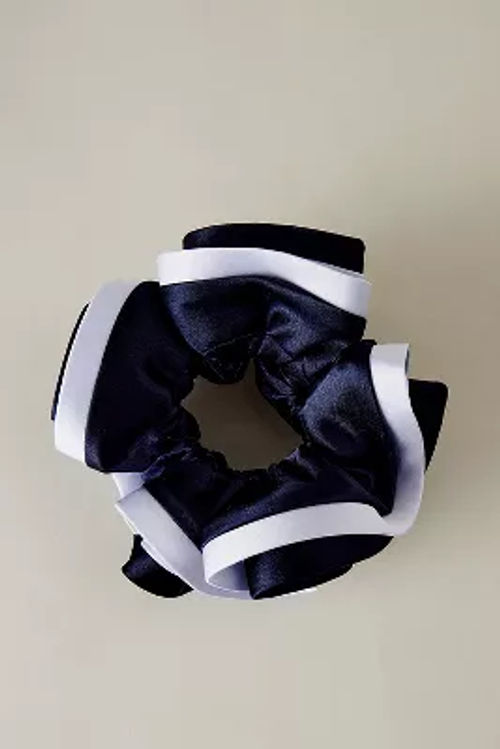 Two-Tone Satin Hair Scrunchie