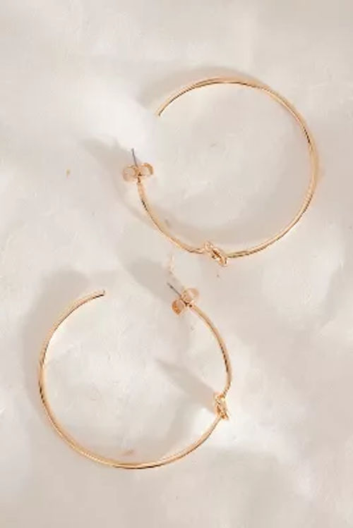 Large Knot Hoop Earrings