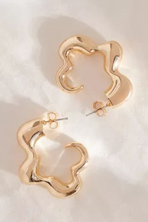 Squiggle Hoop Earrings