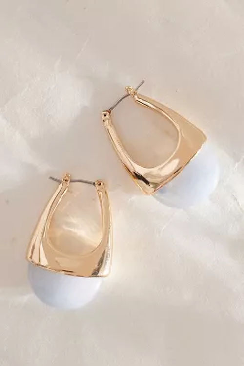 Gold Resin Drop Earrings