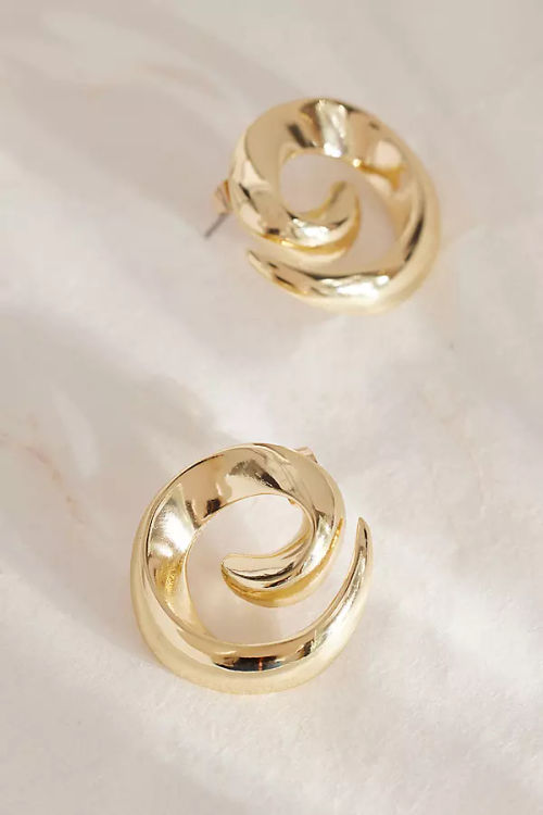 Oversized Spiral Earrings