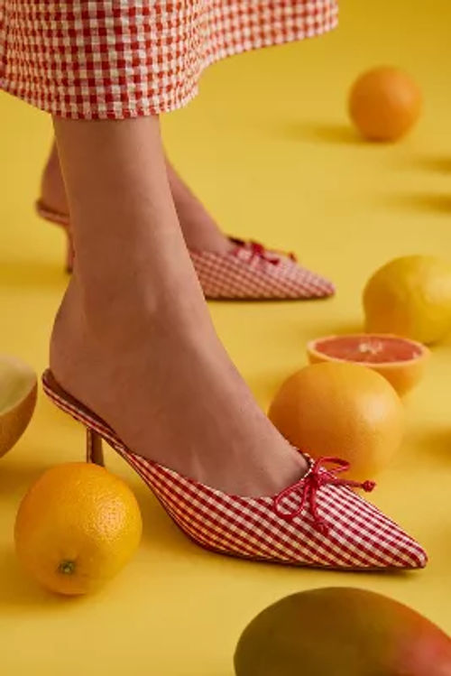 Bibi Lou Gingham Kitten-Heel...