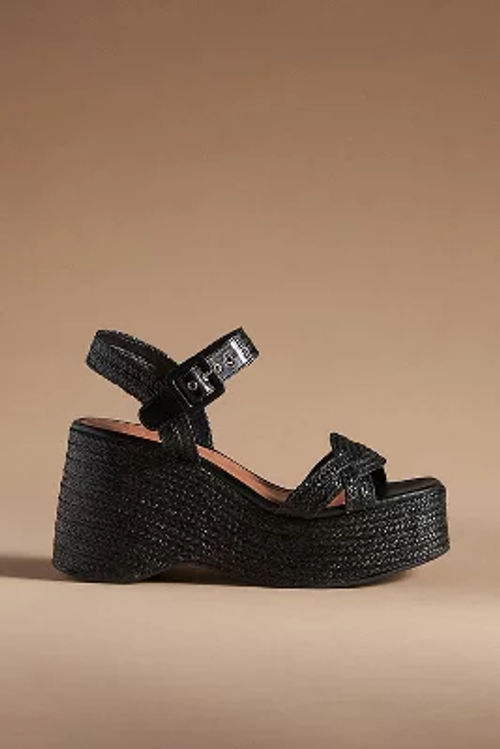 Vicenza Raffia Platform Wedge...