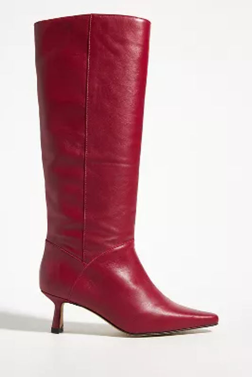 Leather Knee-High Boots