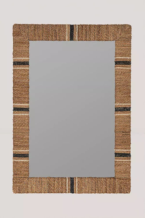 Louise Woven Jute Wall Mirror