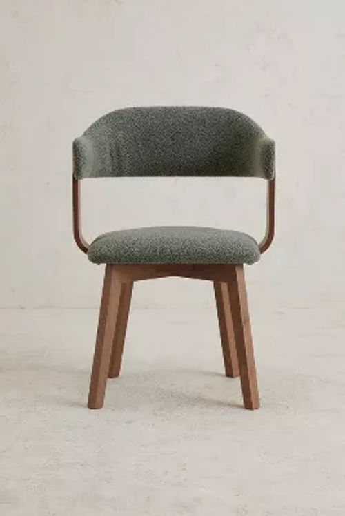 Brooke Boucle-Upholstered FSC Beech Wood Dining Chair