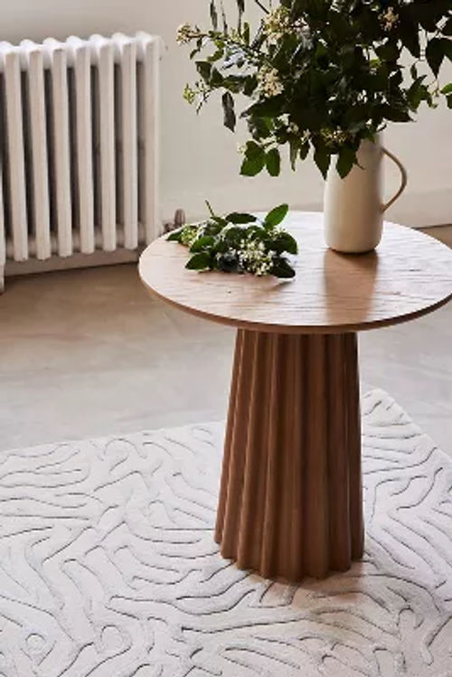 Maja Ash Wood Round Side Table