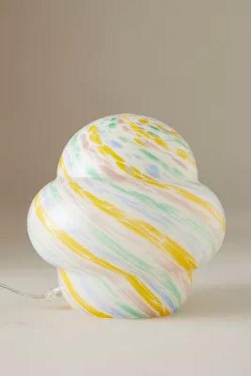 Candy Stripe Glass Table Lamp