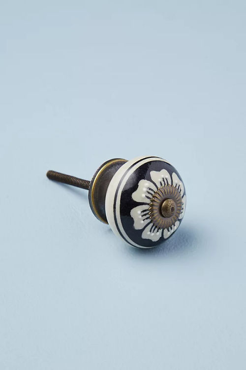 Floral Ceramic Knob