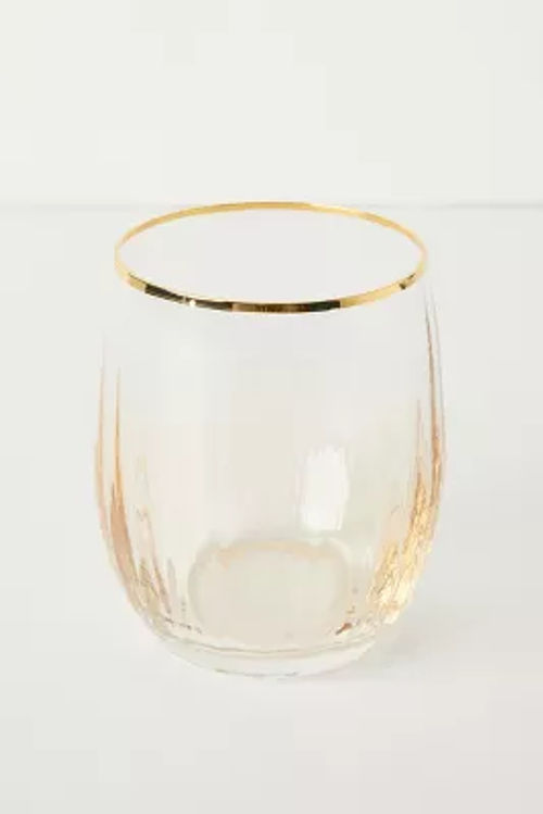 Fiorella Stemless Wine Glasses, Set of 4