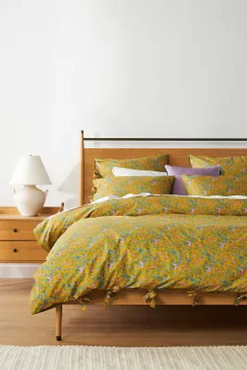 Organic Cotton Percale Printed Duvet Cover