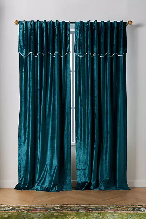 Adelina Velvet Valance Curtain