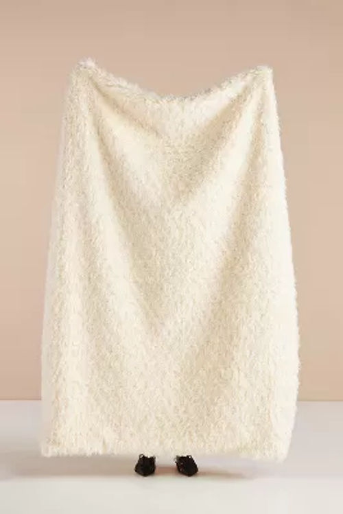 Faux Shearling Throw Blanket