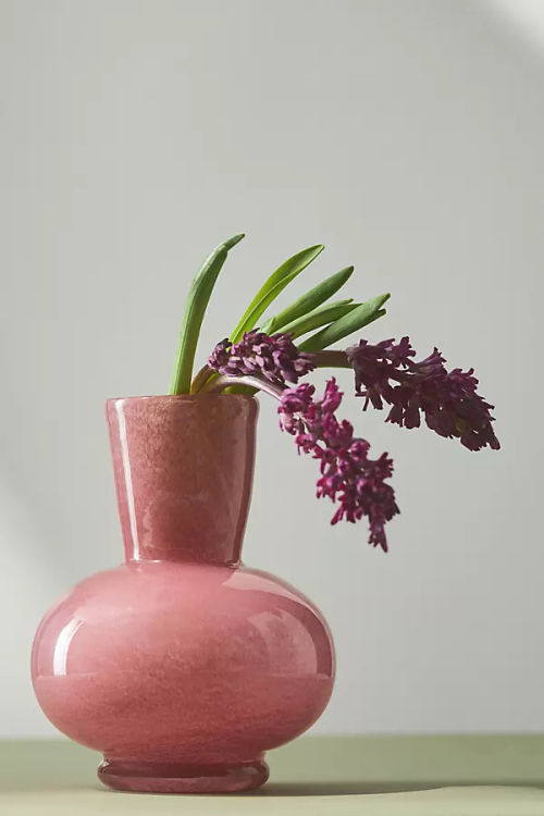 Powder Colour Glass Vase