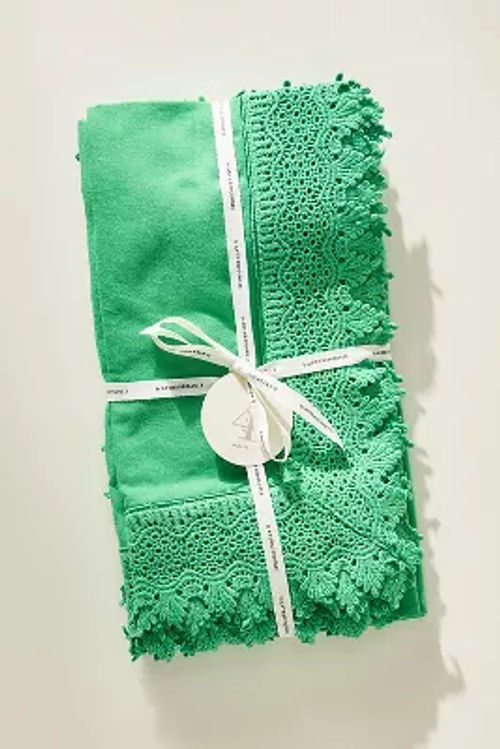 Marietta Cotton Lace Napkins,...