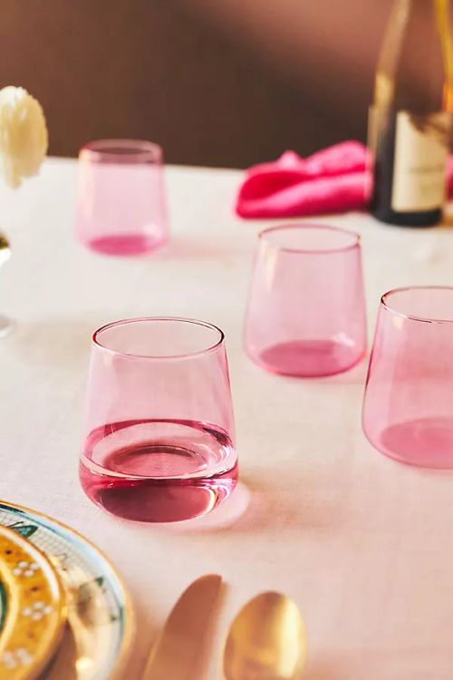 Morgan Stemless Wine Glasses,...