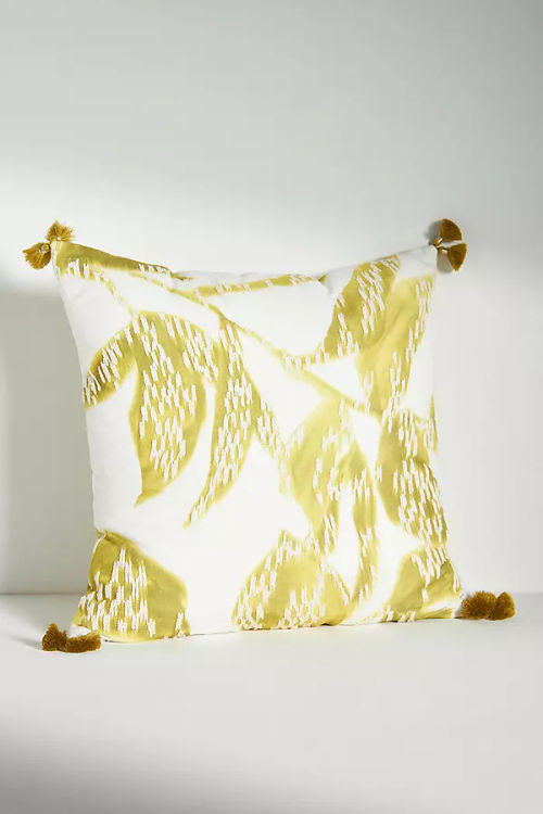 Foliage Tassel Square Cushion