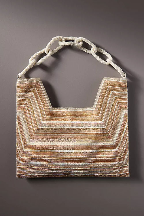 Beaded Square Shoulder Bag