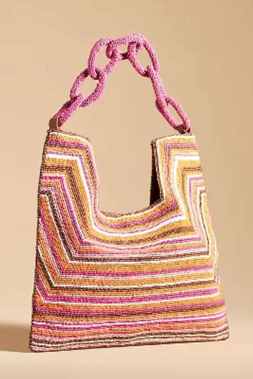 Beaded Square Shoulder Bag