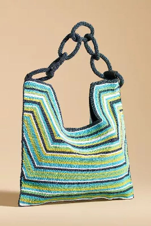 Beaded Square Shoulder Bag