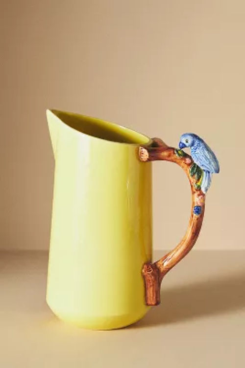 Loro Bird Ceramic Jug