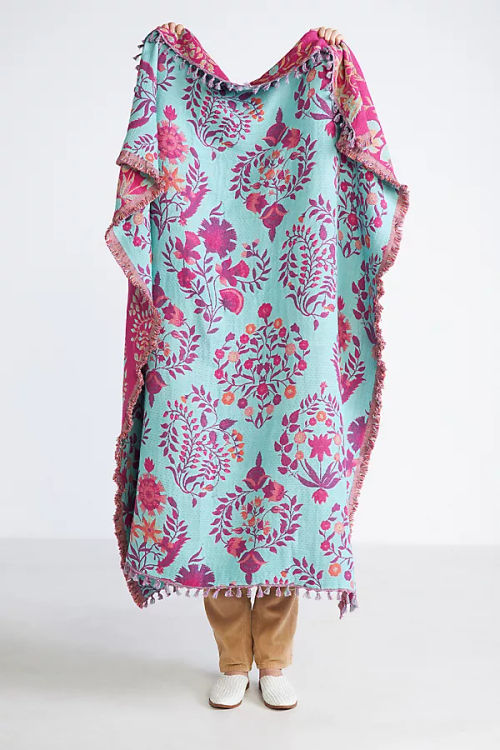 Rayna Printed Fringe Throw...