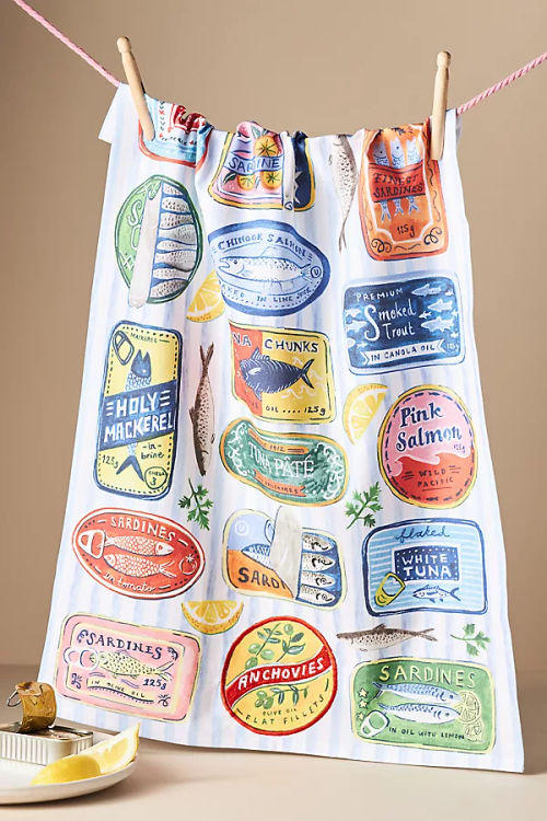 Tinned Fish Tea Towel