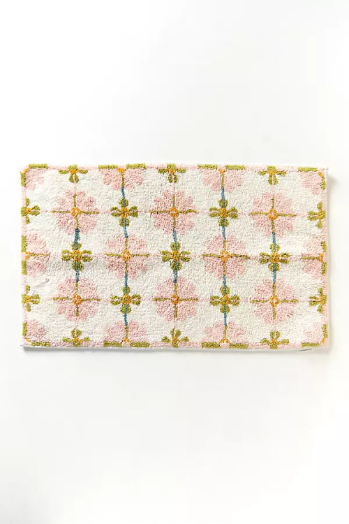 Daisy Tile Bath Mat