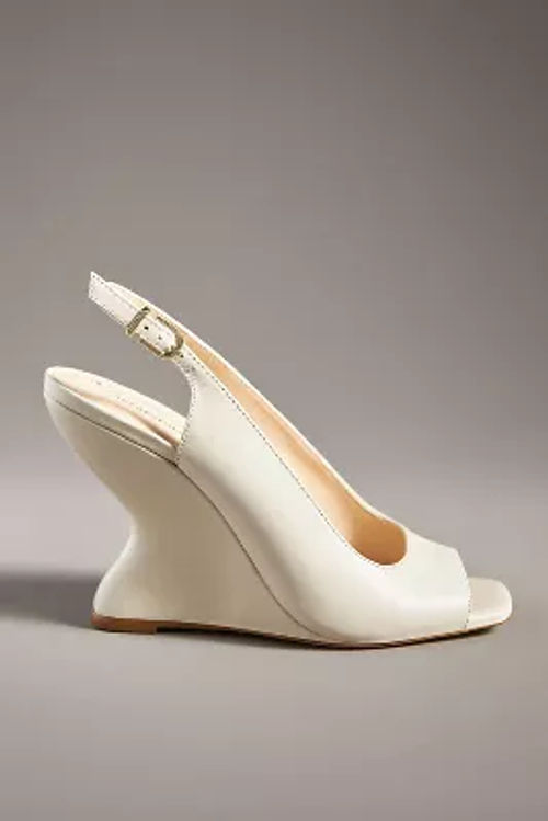 By Anthropologie Curved Wedge...