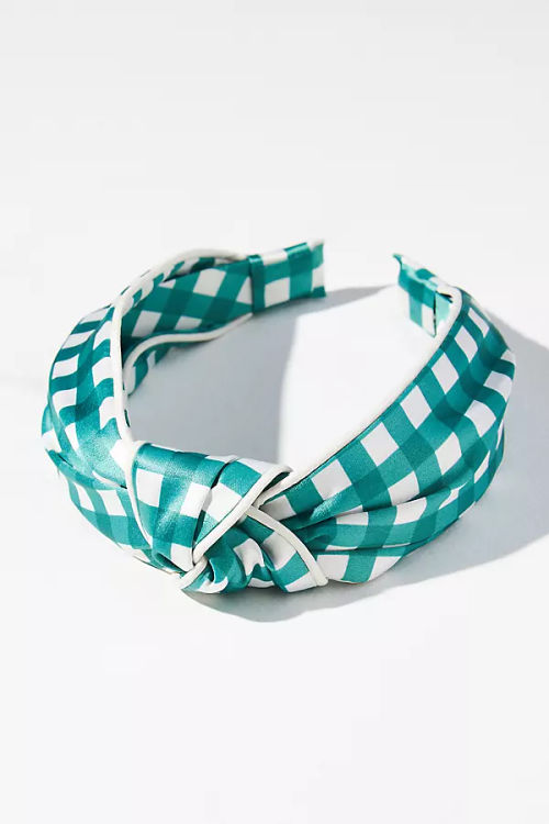 Everly Gingham Knot Headband