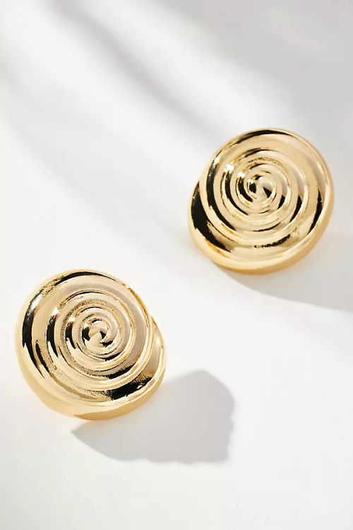 Spiral Post Stud Earrings