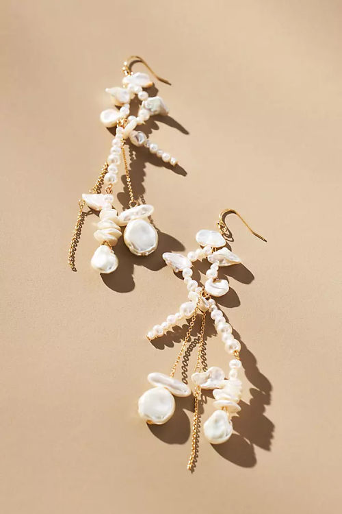 XL Boho Pearl Drop Earrings