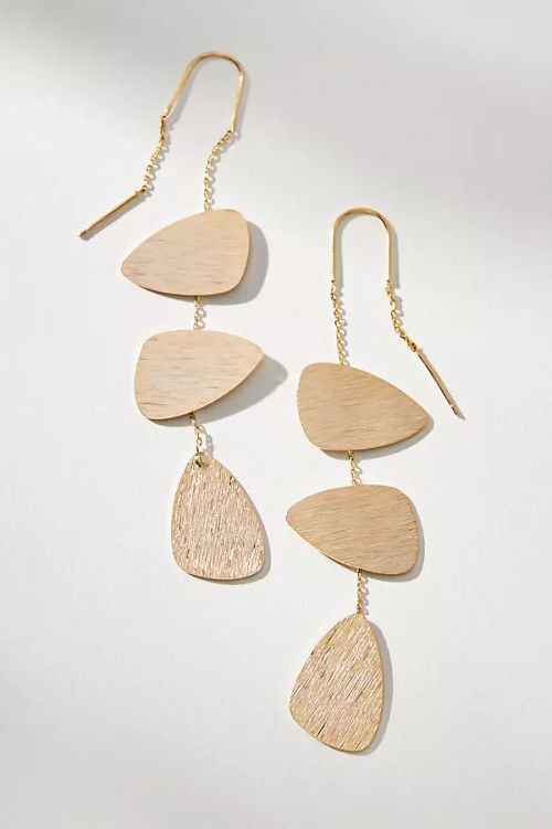 Gold-Plated Boho Triple Drop...