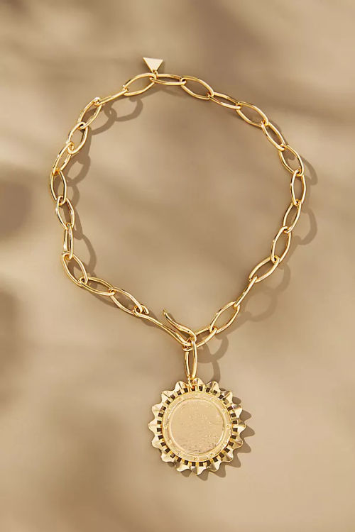 Gold-Plated Ribbed Chain...