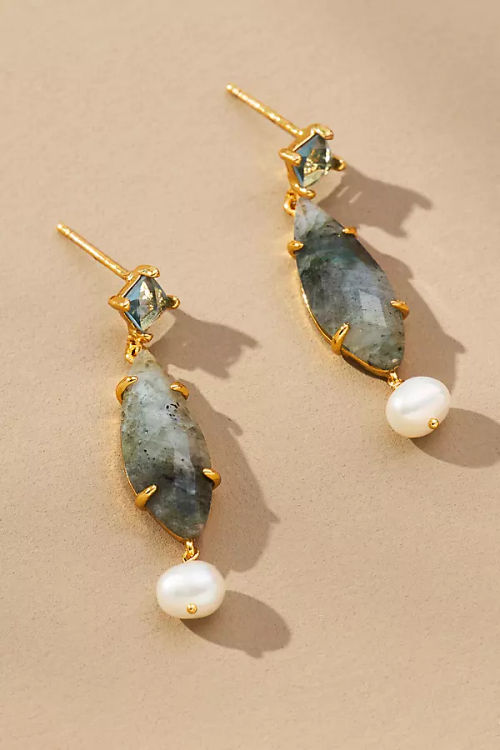 Stone Drop Earrings