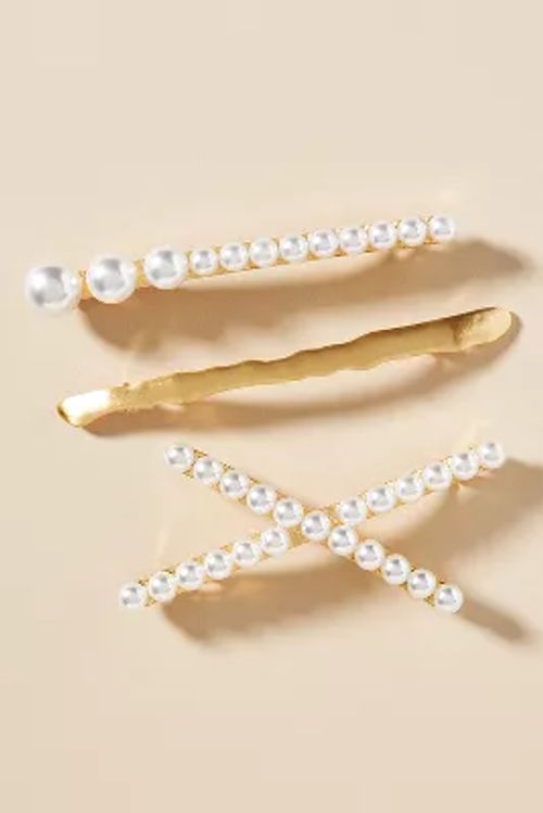 Pearl Barrette Hair Clips,...