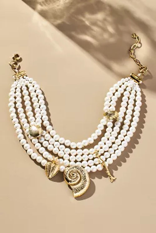 Layered Pearl Sealife Necklace