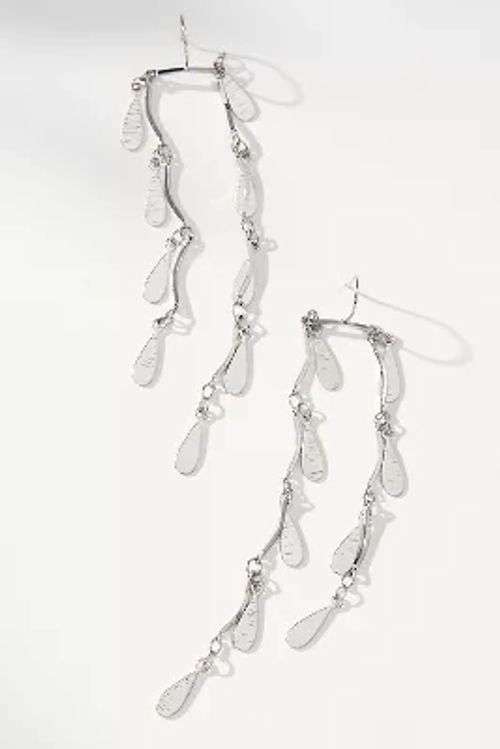 Double Flutter Fringe Drop Earrings