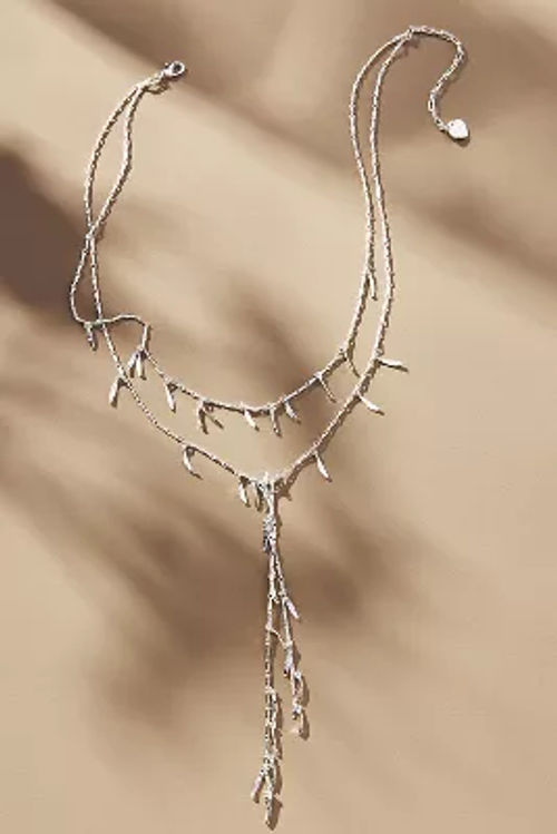 Fluid Fringe Lariat Necklace